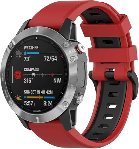 Miniatura 2 de Paquete de 2 Correa de reloj compatible con Garmin Forerunner 955955 Solar945935745 Sport de ajuste rápido para Garmin Instinct, Instinct 2 Solar,