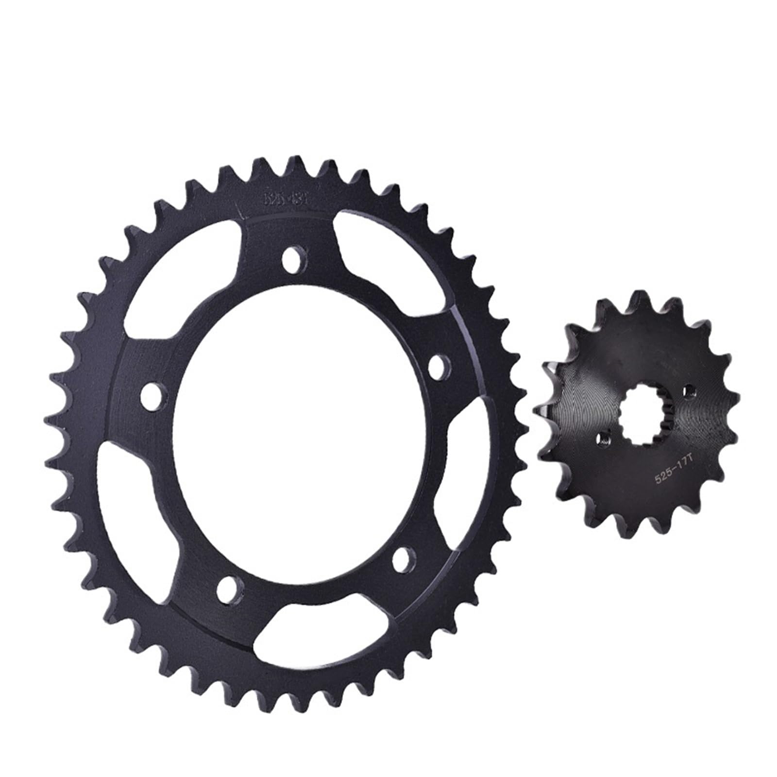 EJUOYO Chain Sprocket Fit For SUZUKI DL1000 DL1050 DL650 GSXR1000 GSXR750 GSR600 GSR750 17T Front 43T Rear Sprocket(525 17T 43T Set)