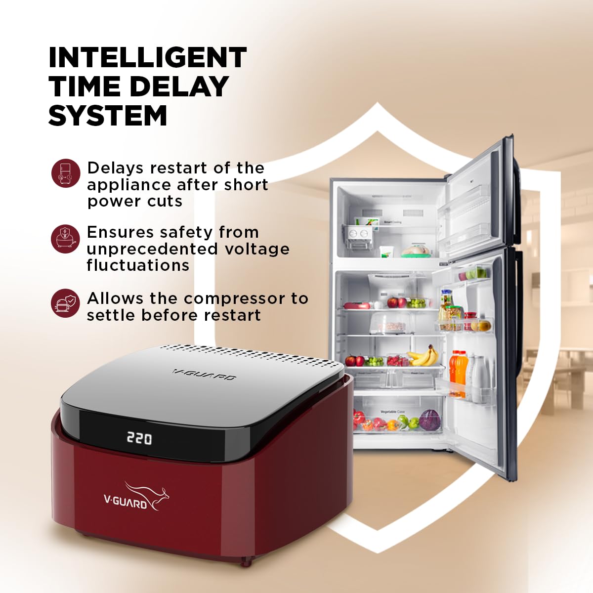 V-Guard Stabilizer for Refrigerator - Protect Your Appliance -5