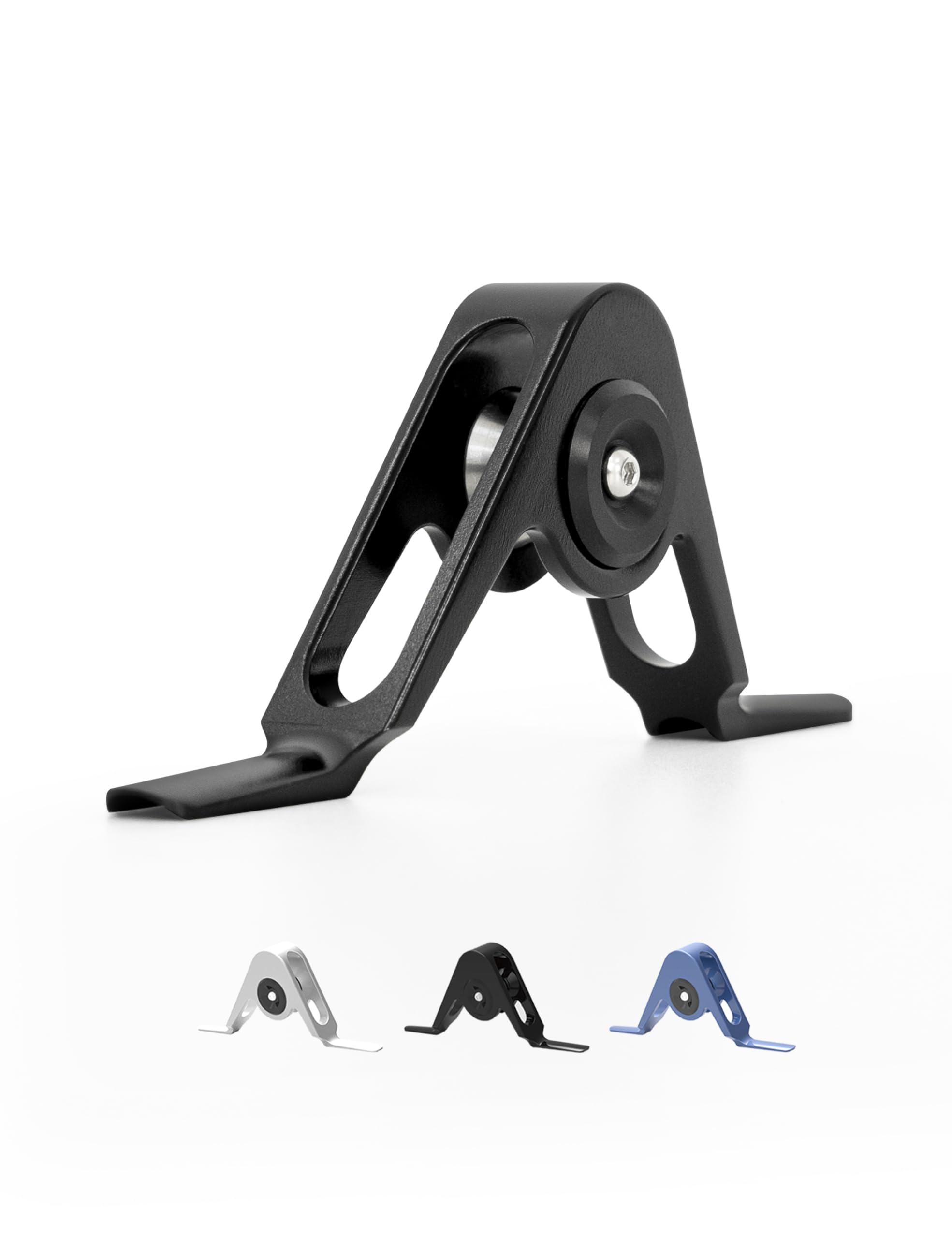 BLUEWING Fishing Roller Guide Heavy Duty Aluminium Alloy Rod Guide Ring for Big Game Rod Trolling Fishing, #2 Black