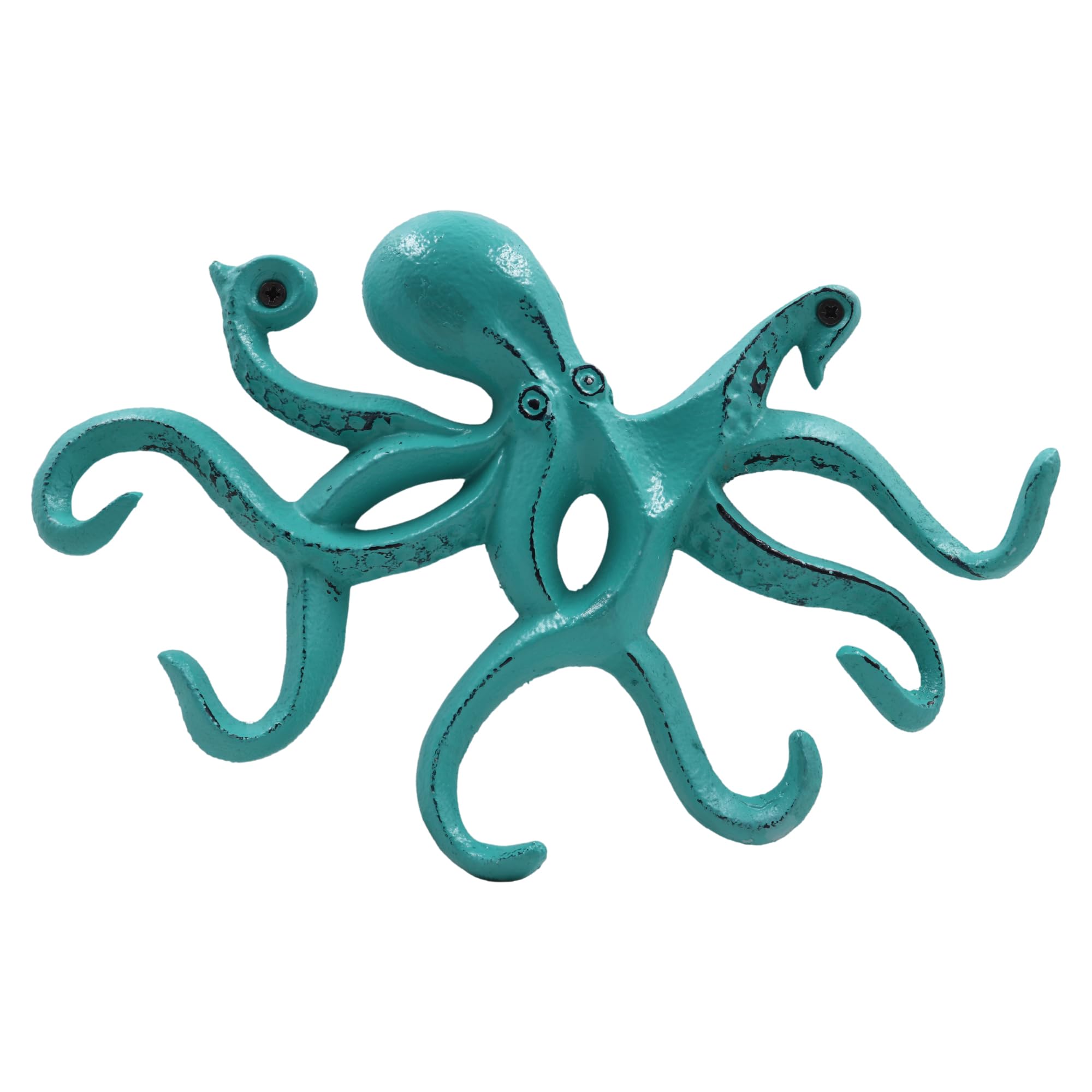 Octopus Keys Hook, Decorative Wall Mounted Nautical Wall Rack, Antique Key Holder Hook, Cast Aluminum Hanger for Coat, Hand Towel, Bathrobe, Jacket,