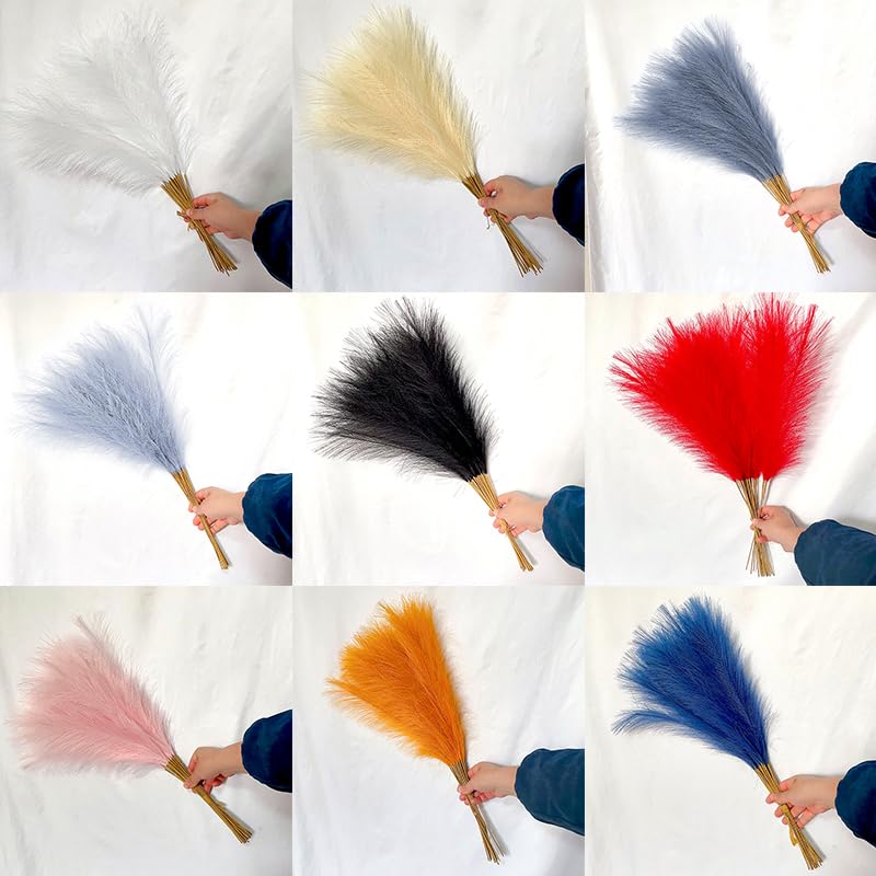 Pampas Grass Grande 10pcs Flores Artificiales Decoración miniatura 3