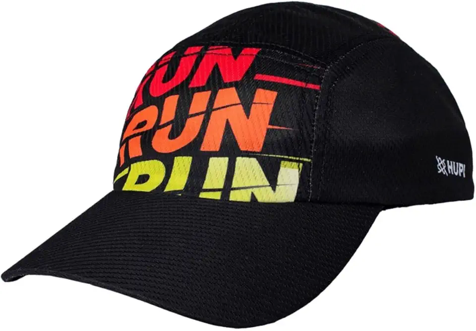 Boné para Corrida HUPI Run Run Run Preto