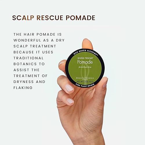 Miniatura 5 de MGA - Pomada vegana para el cabello, fórmula orgánica de rescate del cuero cabelludo para nutrir el cabello, producto unisex para el cabello que