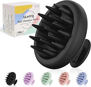 Beard Scrubber For Men Beard Scrubber Soft Silicone Hair Scalp Massager Shampoo Brush, Upgraded Hair Scalp Scrubber for Dandruff Removal for Wet Dry Hair Scalp Brush Easily Reach the Root Thick Curly