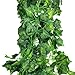 DLOnline 160 Feet Artificial Greenery Fake Ivy Leaves Garland Hanging for Wedding Party Garden Wall Decoration (24pcs)