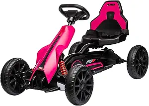 12V Electric Go Kart for Toddlers, Drift Kart with 7Ah Battery 35W Motor, High/Low Safety Speed Max 2.8MPH for Child, Max Load 66lbs, Electric Vehicle Toy for Kids Christmas Birthday Gift