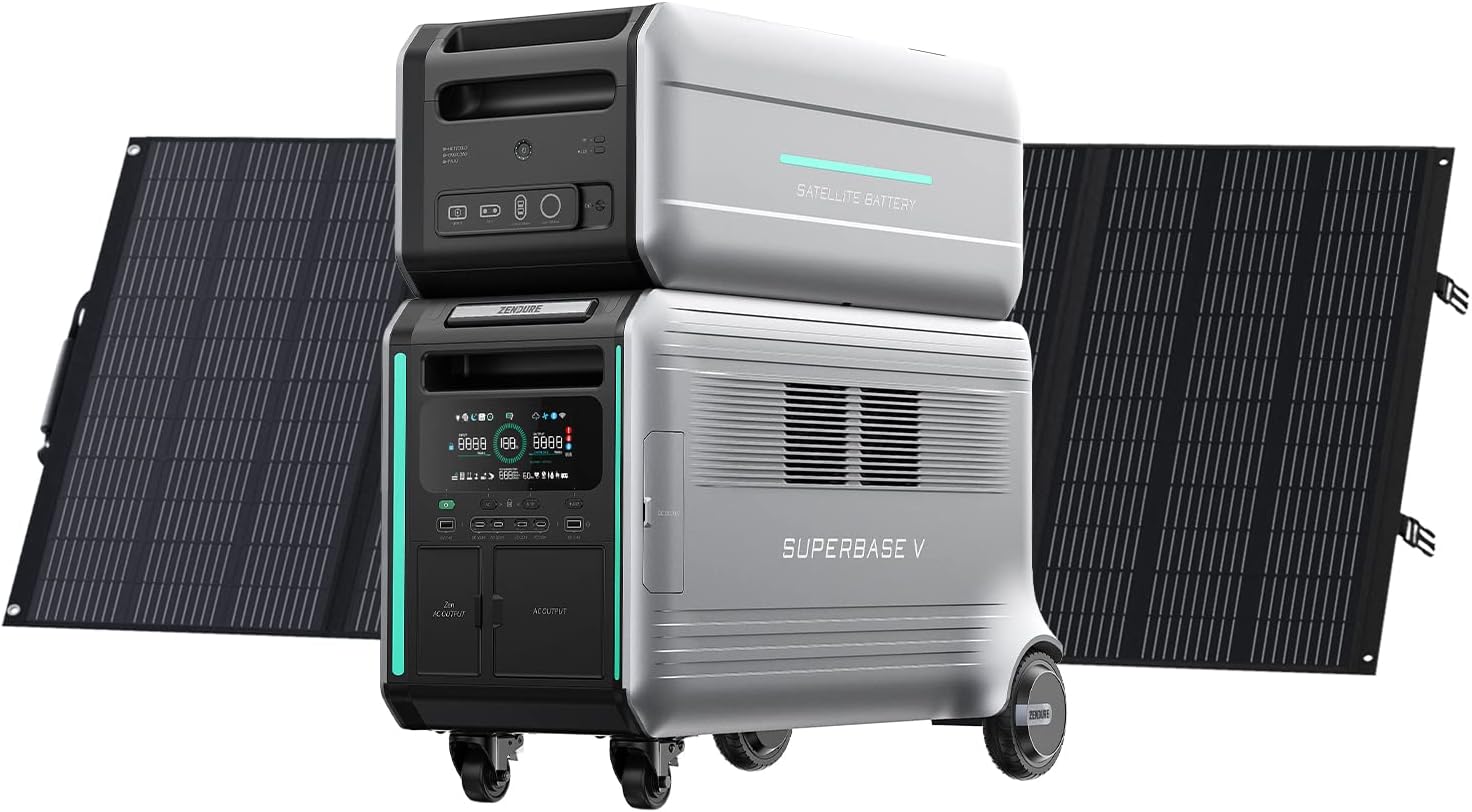 Zendure SuperBase V 4.6KWh Solar Generator with 400W Solar