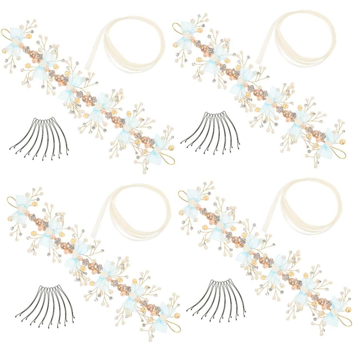 Bandeaux pour enfants lot de 4 diadèmes mariage et coiffure fille
