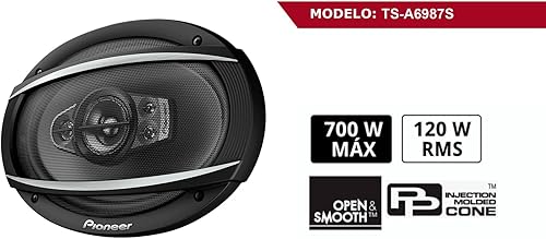 Miniatura 6 de PIONEER TS-A6987S 6" x 9" 5-Way 700W Max 4-Ohms Altavoces coaxiales de audio para coche