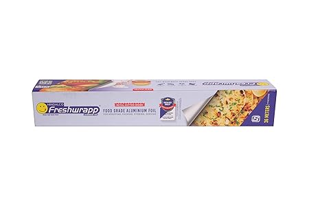 Hindalco Freshwrapp Aluminium Foil 36 Meters, 11microns | Food Packing , Wrapping, Storing and Serving