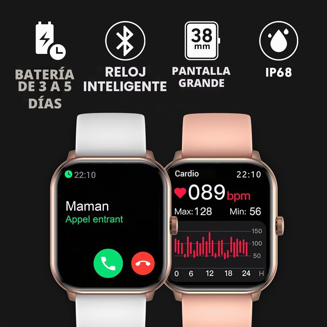 Ice-Watch - ICE Smart - Smartwatch con Correa de Silicona (1.85")