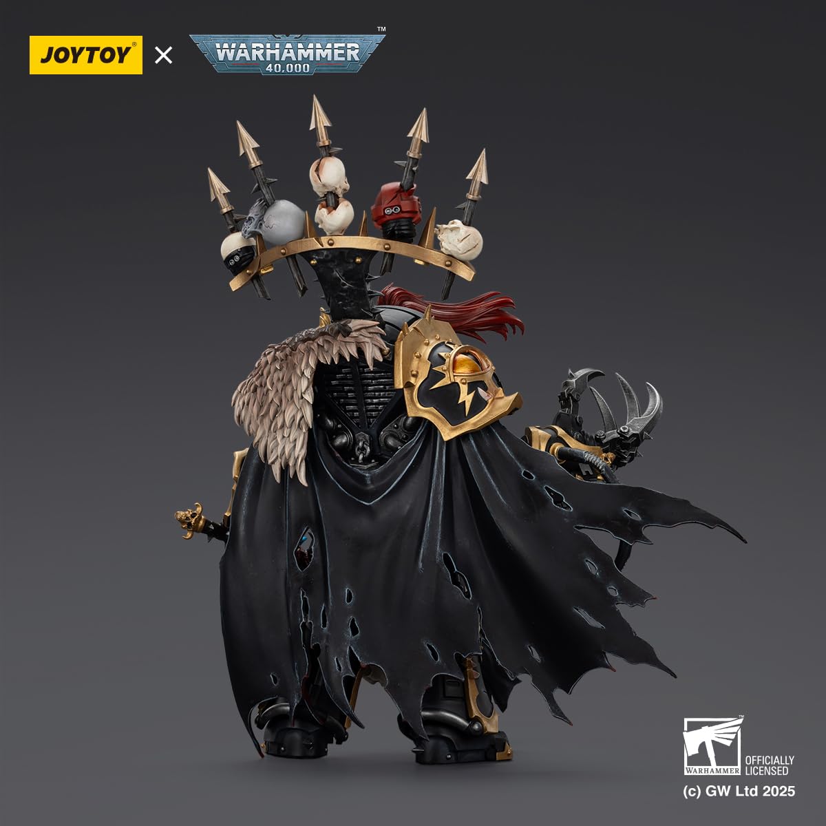HiPlay JOYTOY Warhammer JT02922 Legione Nera Abaddon il Distruttore con Drach'nyen e l'Artiglio di Horus Figura d'Azione Scala 1/18