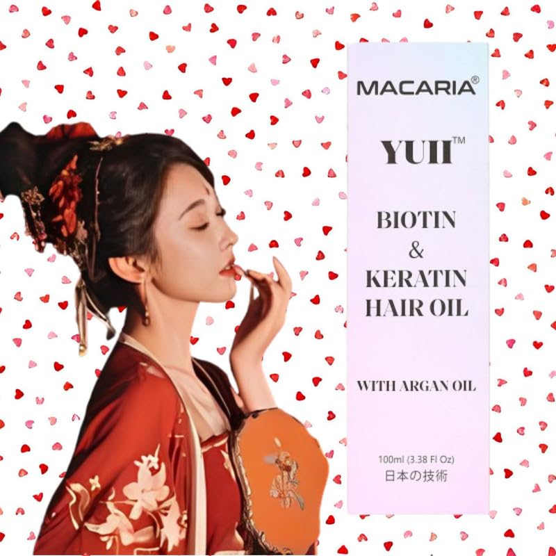 YUII Biotin Hair Nourish &Locks Black Hair Oil For Hair Growth For Women