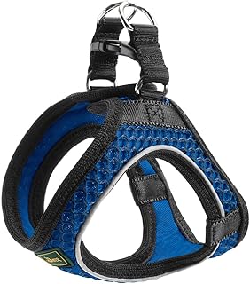 HUNTER Hundegeschirr HILO COMFORT, Farbe: blau, Easy Step-In Geschirr für kleine bis mittlere Hunde, mit Netzmaterial, reflektierende Elemente, angenehm leicht, modernes Design Größe: XS-S product image