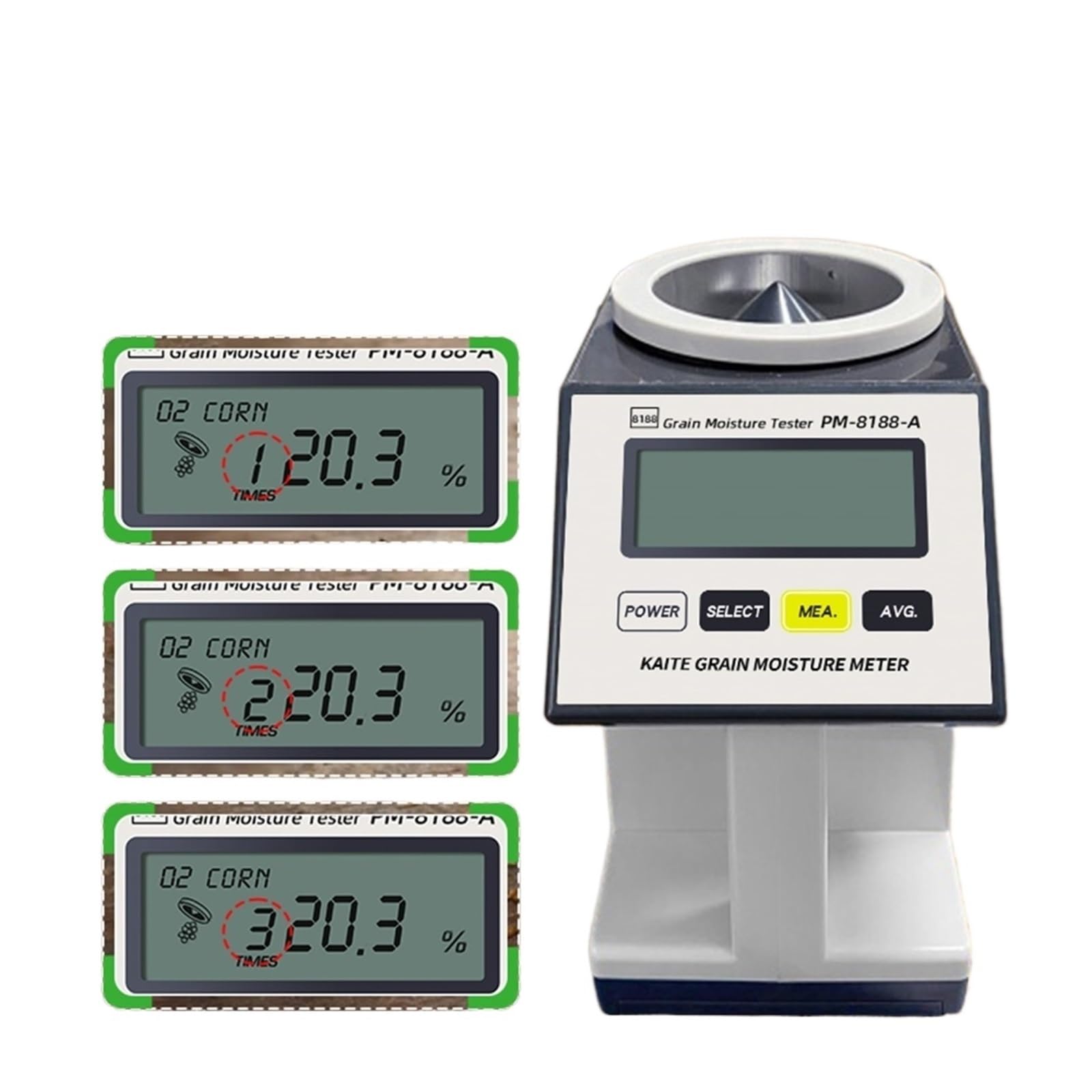 JVDDI LCD Display Grains Temperature Meter Soybeans Wheat Peanuts Humidity Tester Grain Moisture Meter Moisture Analyzer