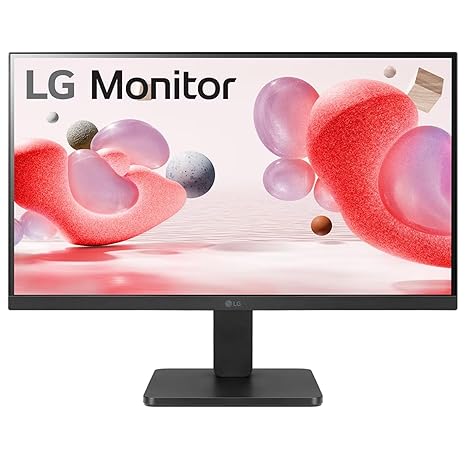 LG 22 Inch (55cm) FHD Monitor 1920 x 1080, AMD FreeSync, VA, 100Hz, sRGB 99% Typ(CIE1931), Black Stabilizer, Virtual Borderless, Flicker Safe, Reader Mode, OnScreen Control, HDMI,VGA, 22MR410(Black)