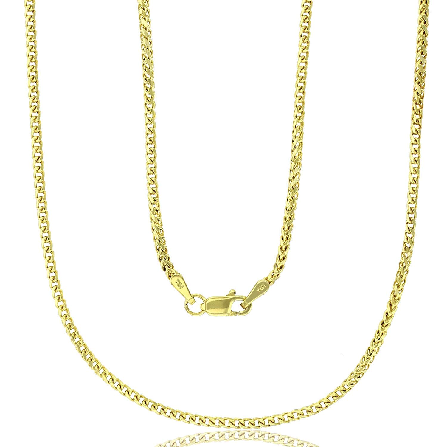DECADENCE 14K Yellow or White Gold Franco Chain