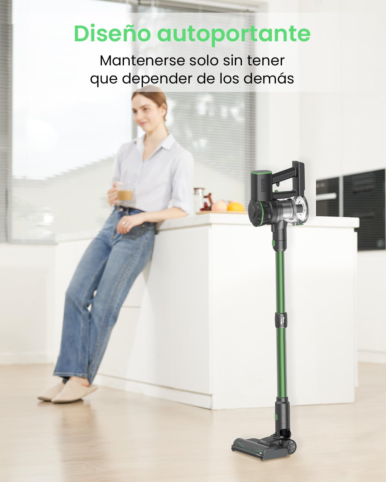 Vexilar Aspiradora sin Cable V9PRO 40KPa Potente Succión, Aspiradora 6-en-1, Escoba Aspiradora sin Cable Autonomía 50 Minutos, Aspirador Vertical para Pelo de Mascotas, Alfombra, Coche y Suelo