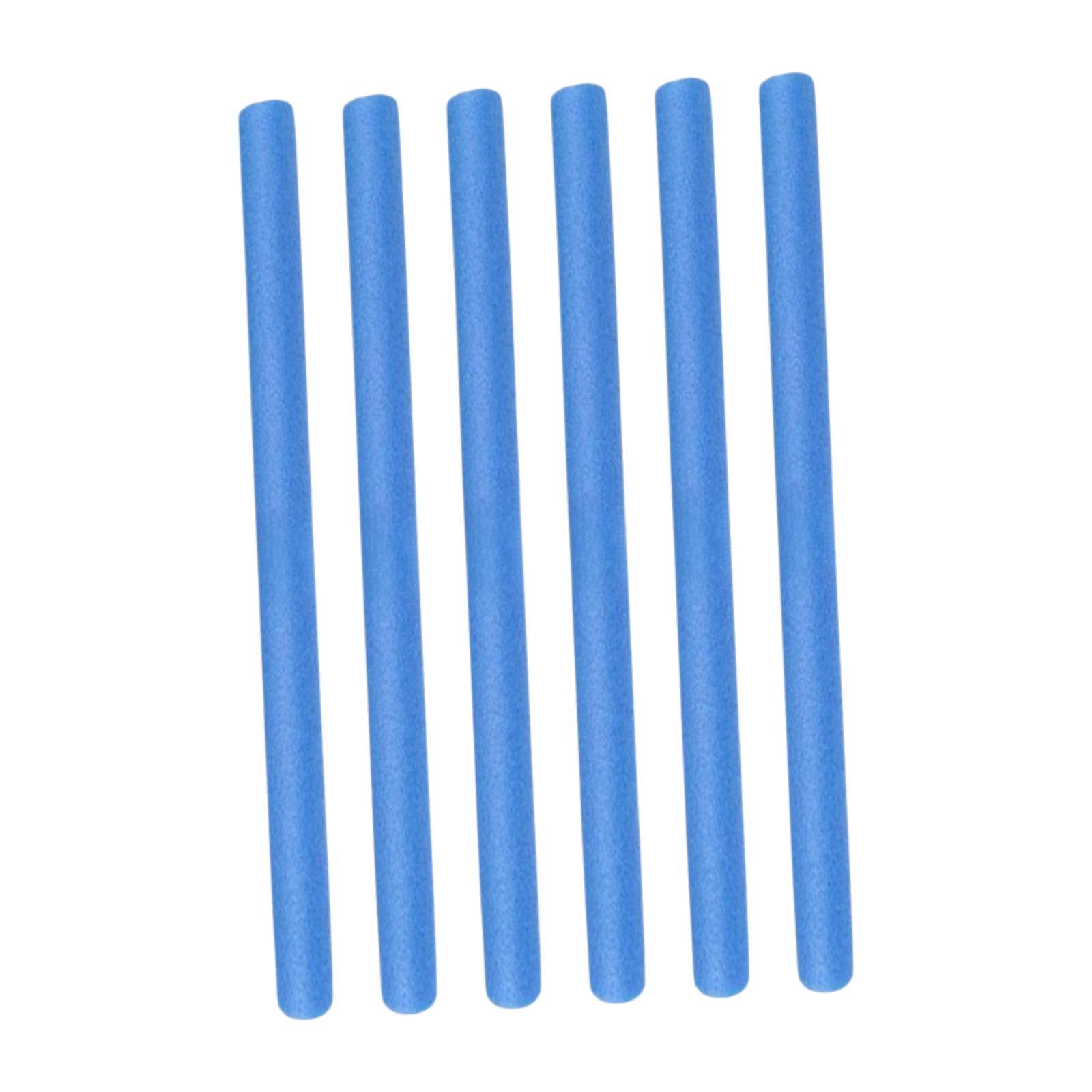 Yiju 6X Trampoline Enclosure Pole Foam Sleeves Protection Covers Lightweight Trampoline Foam Pole Covers for Jumping Bed Railing, Blue