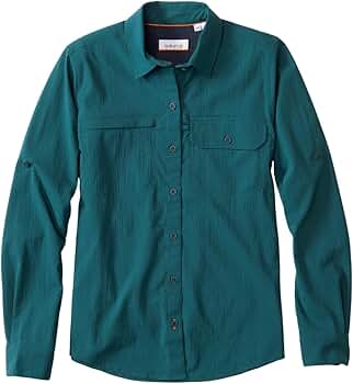 Orvis Women's Open Air Caster Long-Sleeved Shirt, Peack/Cyan