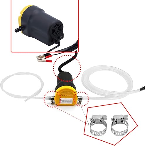 Miniatura 4 de Bomba de cambio de aceite mejorada de 12 V 60 W, bomba de transferencia de aceite extractor (rápidamente) succión de líquido diésel para cambiar