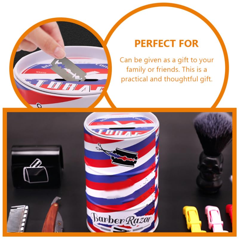 Healeved Porta Lamette Da Barba Sicuro Contenitore Per Smaltimento Lame Rasoio 5.5X3.5X3.5 Pollici Per Uso Professionale E Domestico in Salone Di Parrucchiere