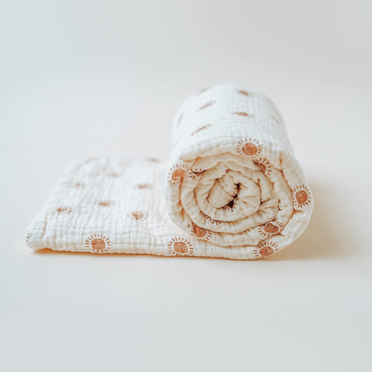 Konssy Baby Blankets for Unisex Boys Girls, Super Soft Nursery Minky Blankets with Muslin Cotton Front and Dotted Fleece Backing, Printed Bed Throws Newborn - Image 4