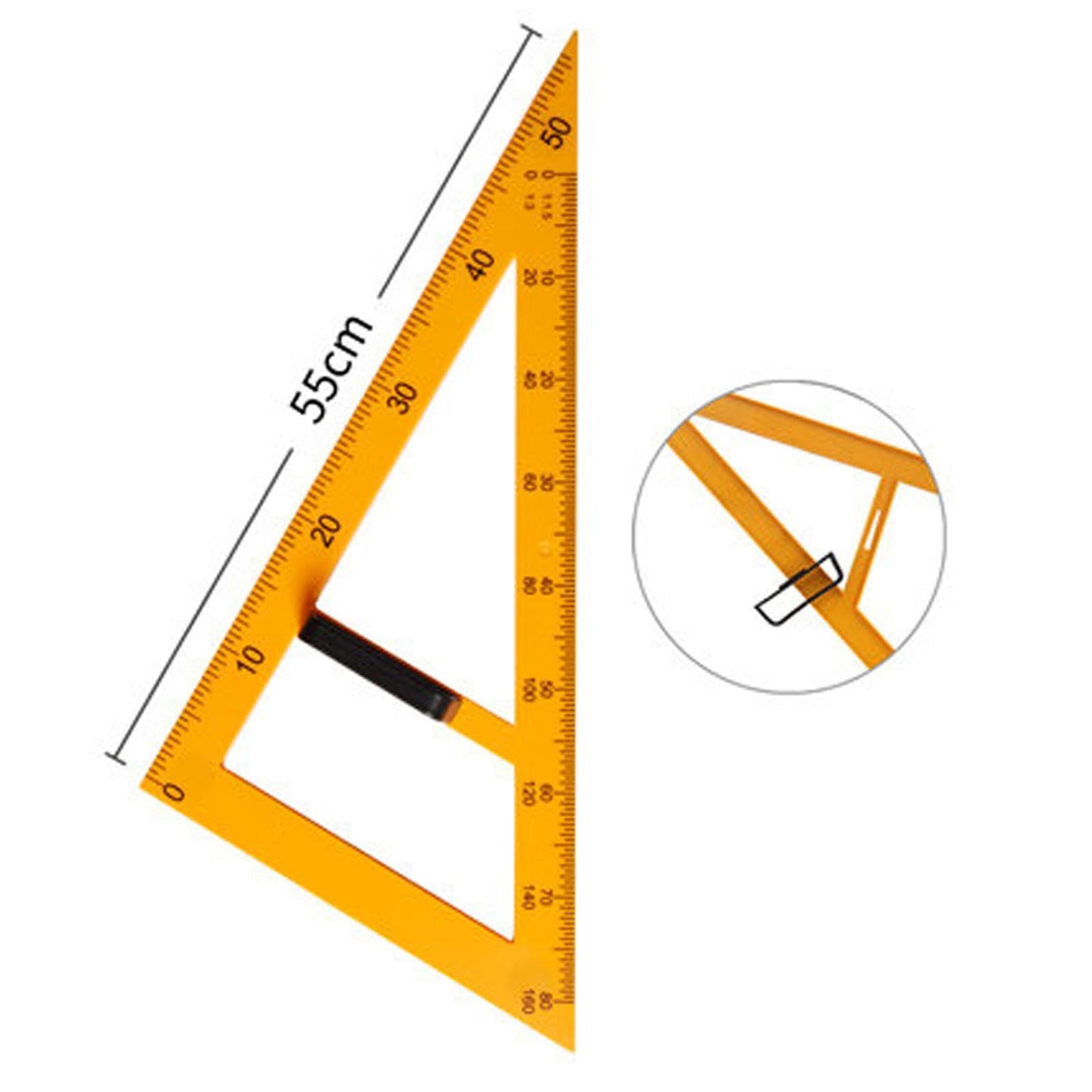 Regla ligera y fácil de sostener para matemáticas y geometría, con números grandes, material de apoyo para el aula, herramienta de dibujo y