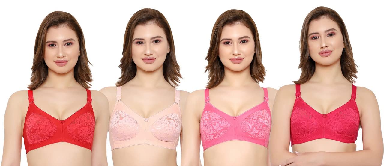 Women Net Non-Padded Wire Free Regular Bra-image-30