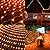 WATERGLIDE Outdoor Halloween Net Lights, 12FT x 5FT 360 LED Fairy String Light with 8 Lighting Modes, Connectable Light Safe Adaptor for Garden Tree, Bushes, Holiday Wedding Party Decorations, Orange
