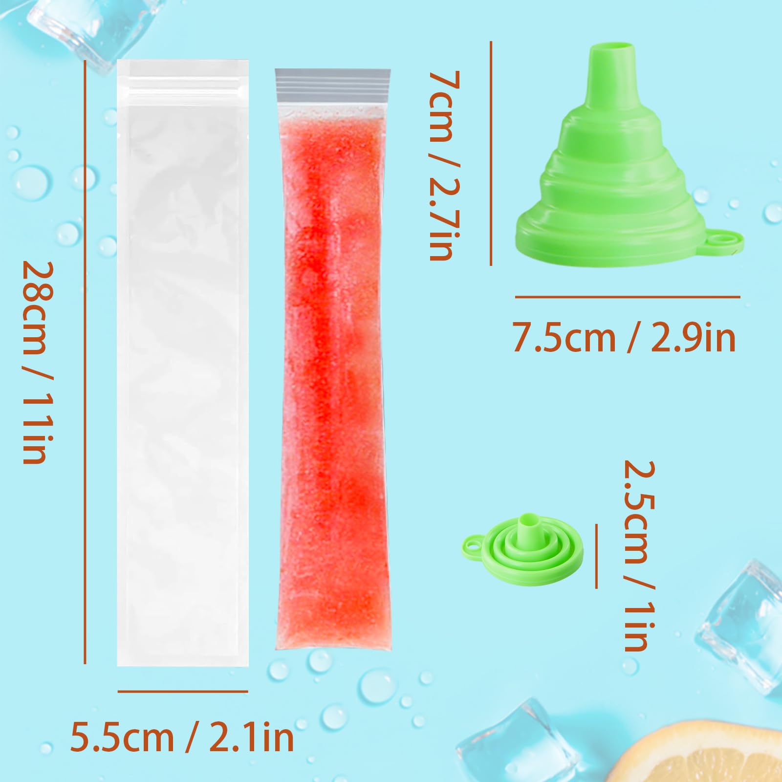 1 Pièce/6 Pièces Supports De Sucettes Glacées, Sacs