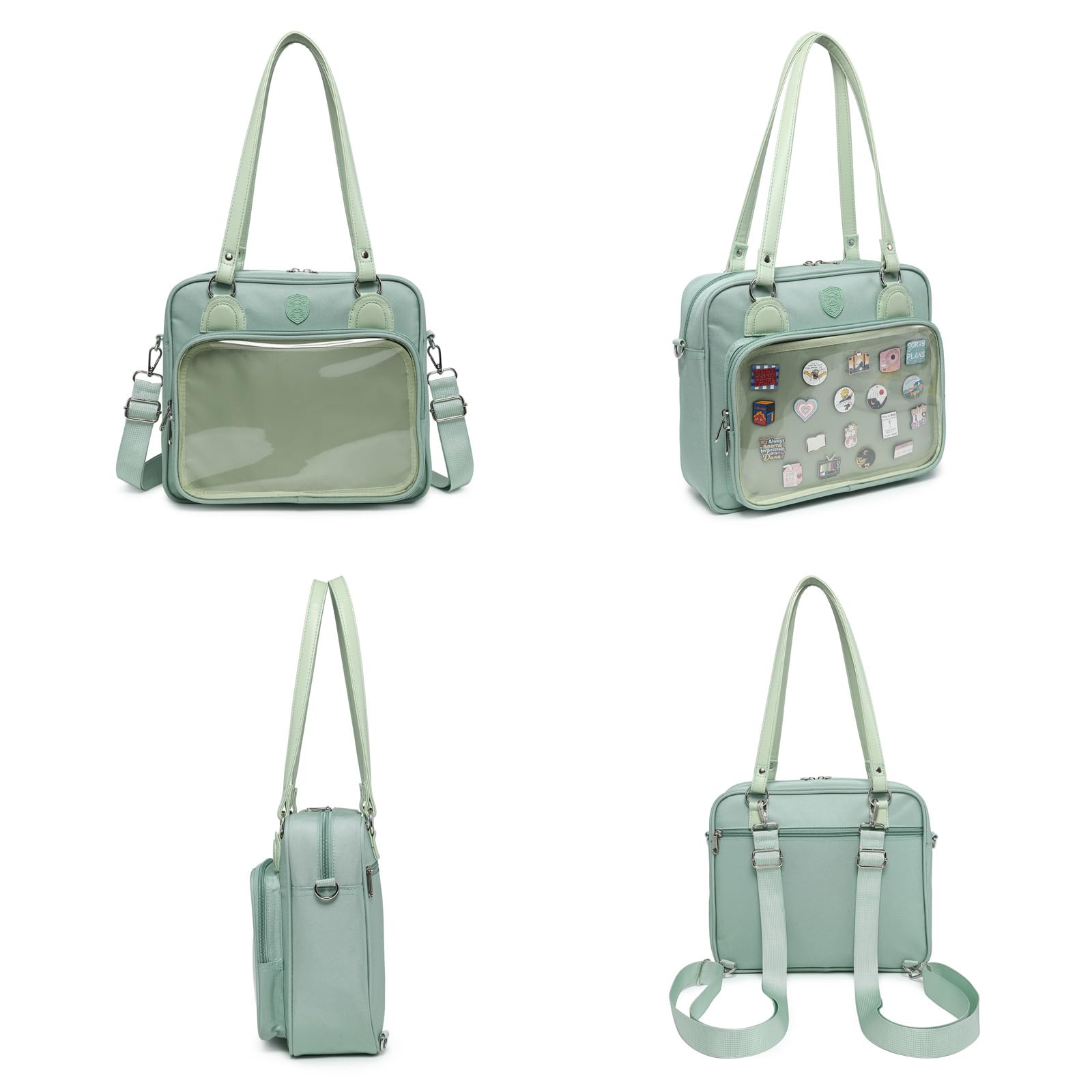 Oxford Ita Bag Borsa a tracolla Borsa a tracolla Borsa Messenger Zaino multiuso Espositore Spille