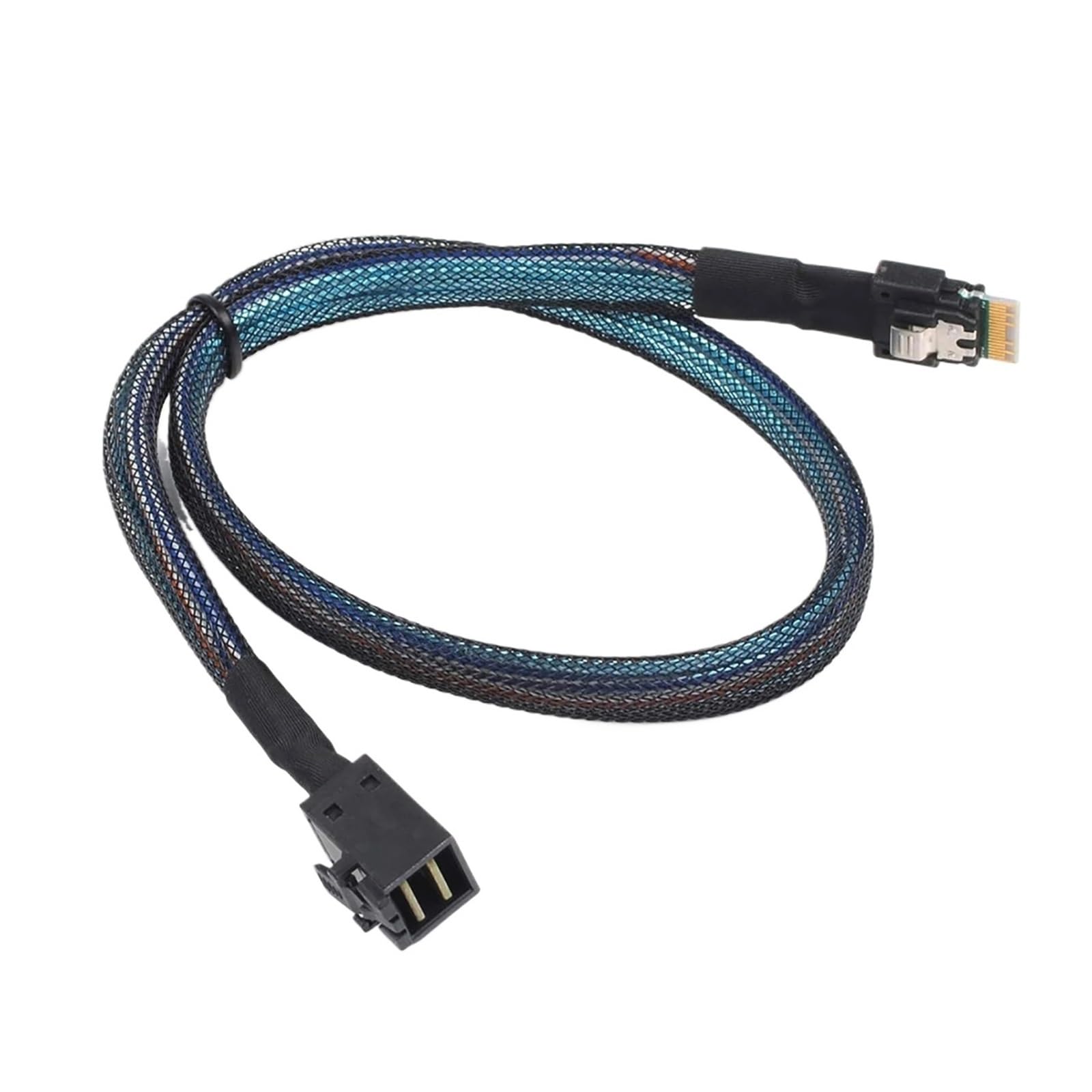 Cavo da 0,5 m PCIE4.0 Slimline S/A/S 4.0 SFF-8654 4i 38pin host a HD M1ni S/A/S 4i SFF-8643 36pin Target Cable