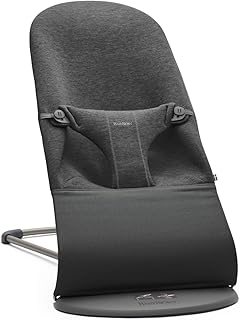 BabyBjörn Bouncer Bliss, 3D jersey, Charcoal grey