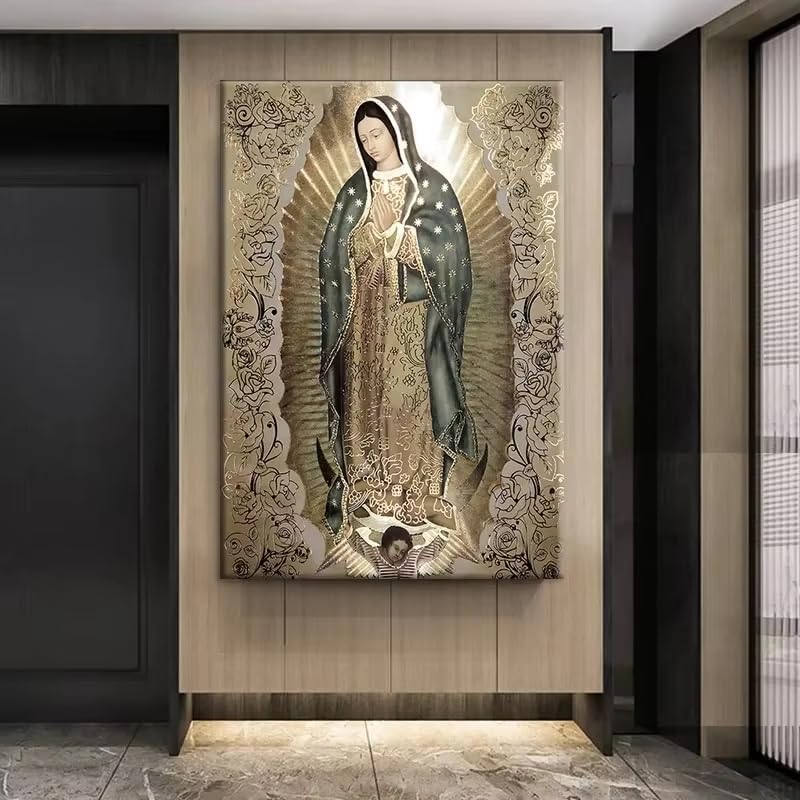 Tableau sur toile Vierge de Guadalupe 60x80cm art catholique