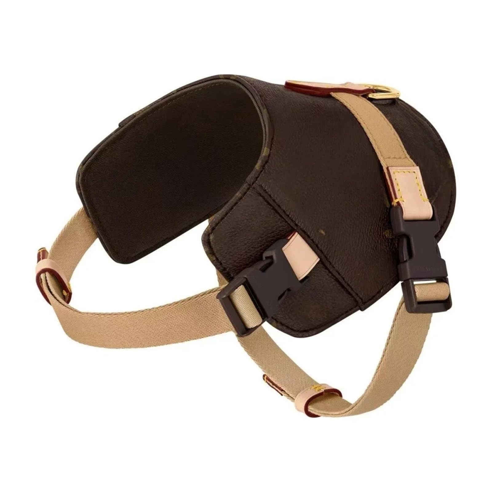 Cat Dog Chest Strap Traction Rope Pickup Bag Collar Vest Fashion Pet Supplies Coffee M Size