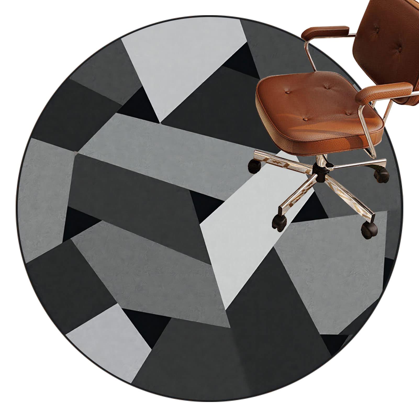 Office Chair Mat For Hardwood Floor Mat For Carpeted Floor Protector Mat For Desk Chair Computer Chair Mat Protector Chair Carpet For Home And Office Protects Floors Anti-skidding Round Rug 120 cm