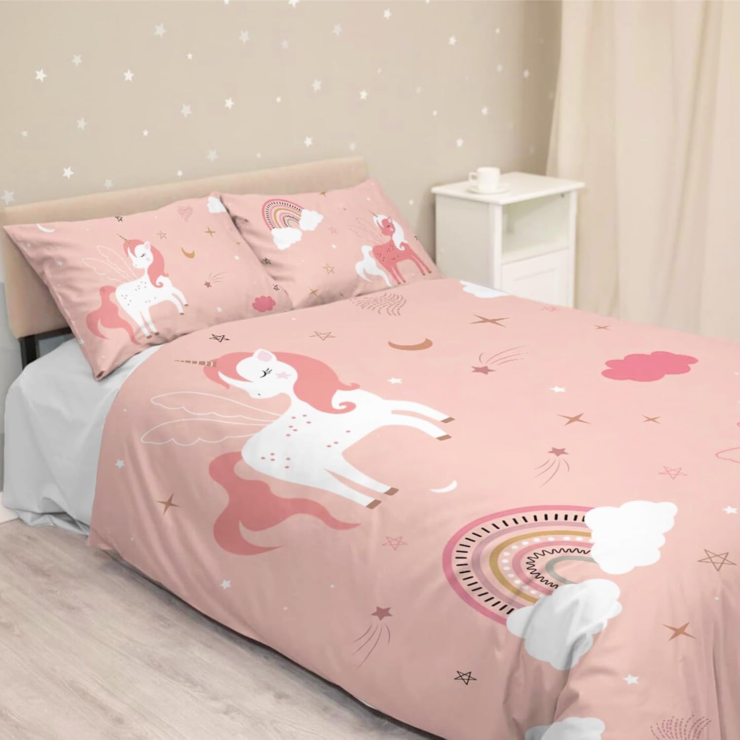 Housse de couette licorne 220x240 : le cadeau d'anniversaire idéal pour une fille