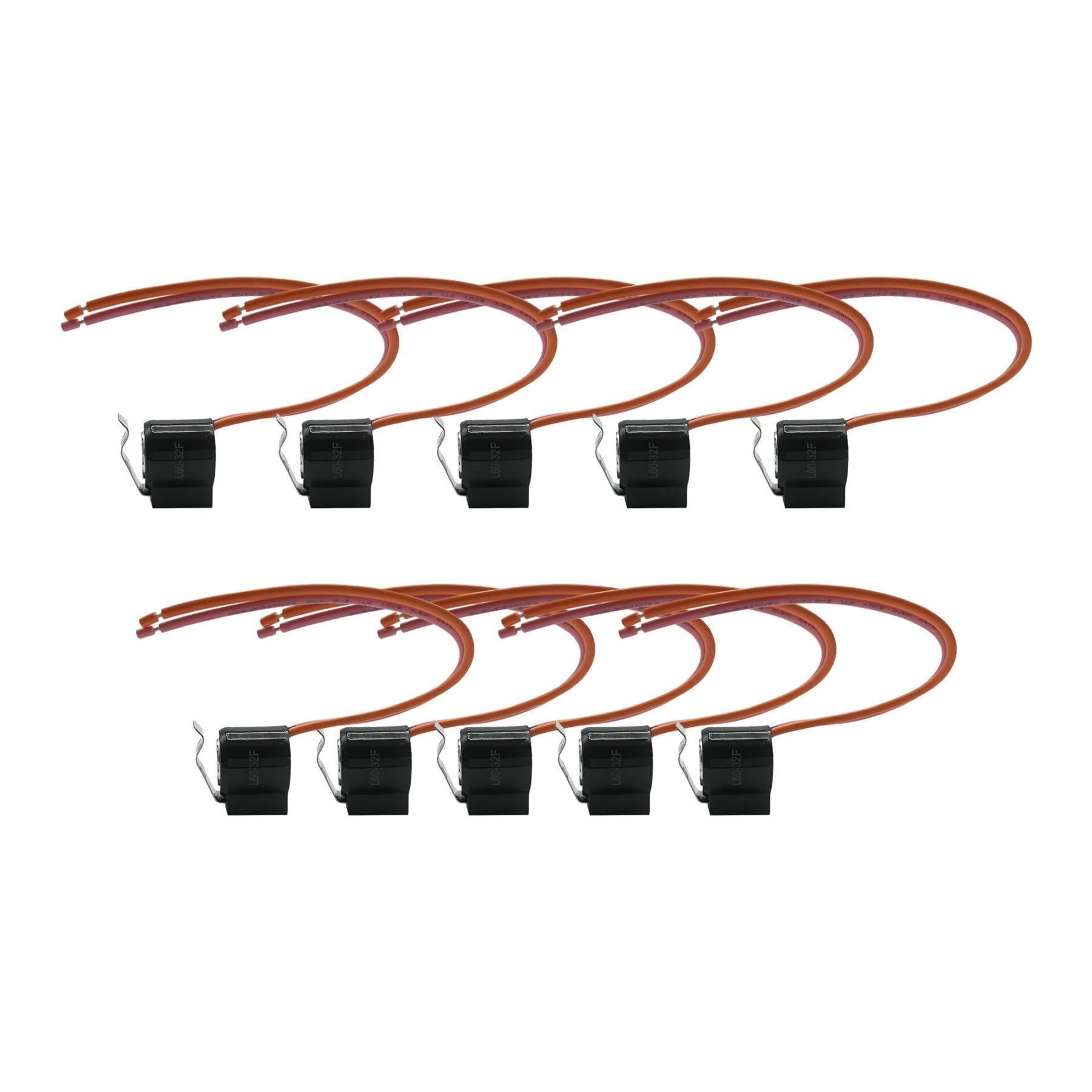 Set da 10 Termostato sbrinamento frigorifero ricambio Compatibile con GE | Compatibile anche con Hotpoint WR50X122, per assistenza allo sbrinamento e ricambio del termostato usurato