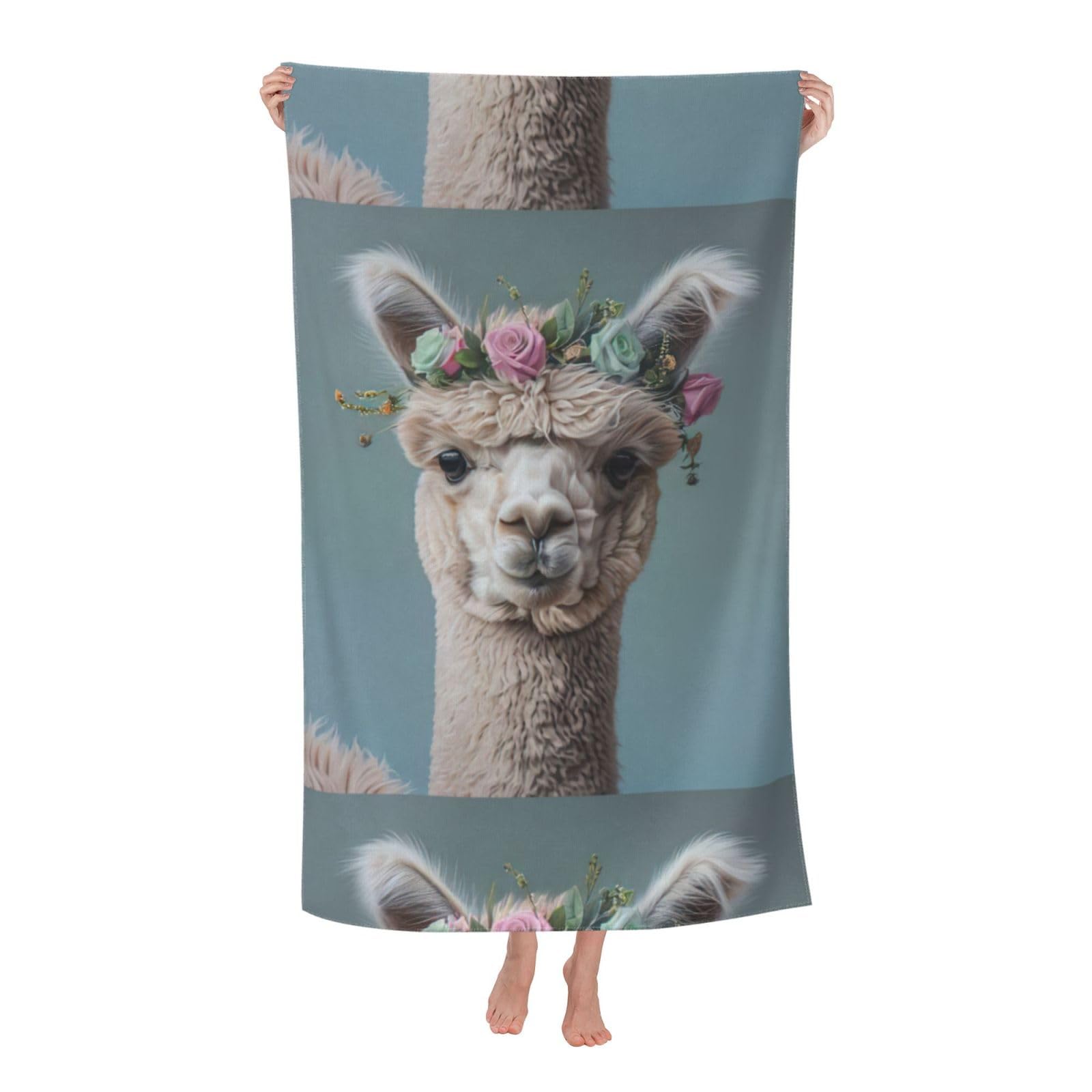 Cbaaghh I Love Alpacas Print Adult Beach Towels,Beach & Pool Towel,Beach Towels,Towels For Camping