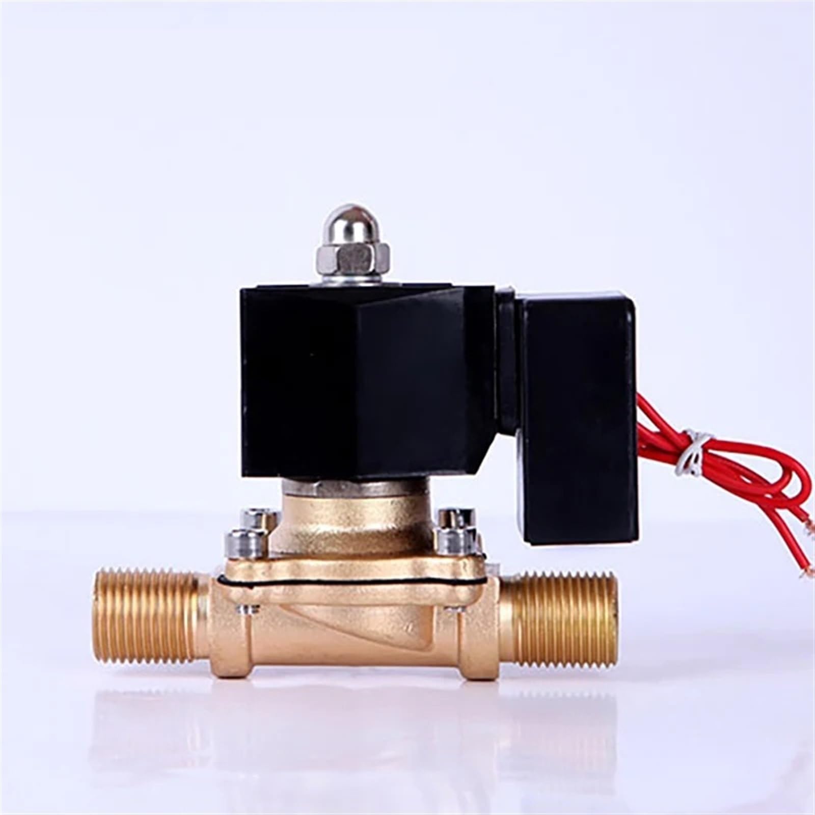 Xncdbvypa Dc12v-Energy Saving Dn15 External Thread Motorized Solenoid Valve Brass Normally Closed Ac220v Dc24v Dc12v For Water Oil Air(Dc12v-Energy Saving)