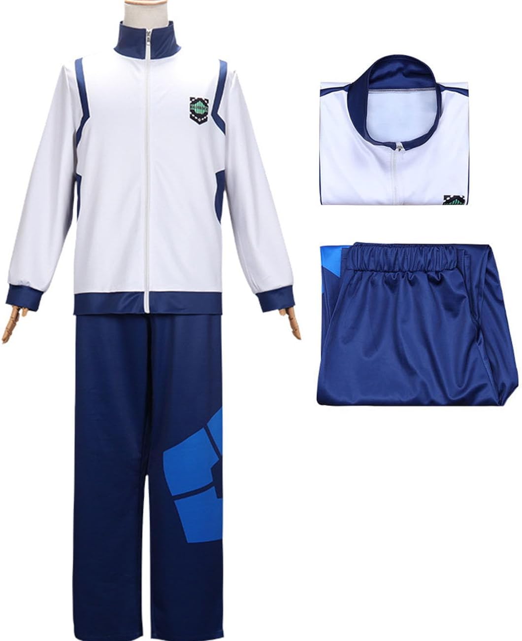 Blue Lock Cosplay Costume Isagi Yoichi Football Jersey Sportswear Uniform High school Outfit Blue Lock Cosplay Costume Isagi Yoichi Football Jersey Sportswear Uniform High school Outfit