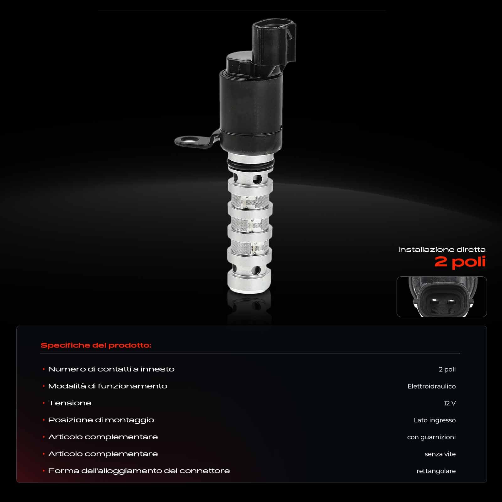 Frankberg Valvola di regolazione dell'albero a camme 24375-03010 | Compatibile con: i20 GB, Rio III UB, i20 Coupé GB, Rio III Hatchback Van UB, berlina i10, Picanto TA, Rio III Saloon UB