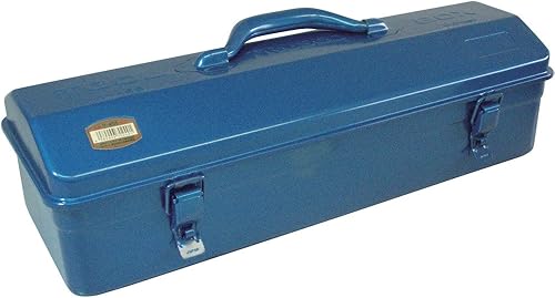 TRUSCO Y-455-B Caja de herramientas angular, 18.7 x 6.8 x 7.0 pulgadas (18.622 x 6.811 x 6.988in), azul