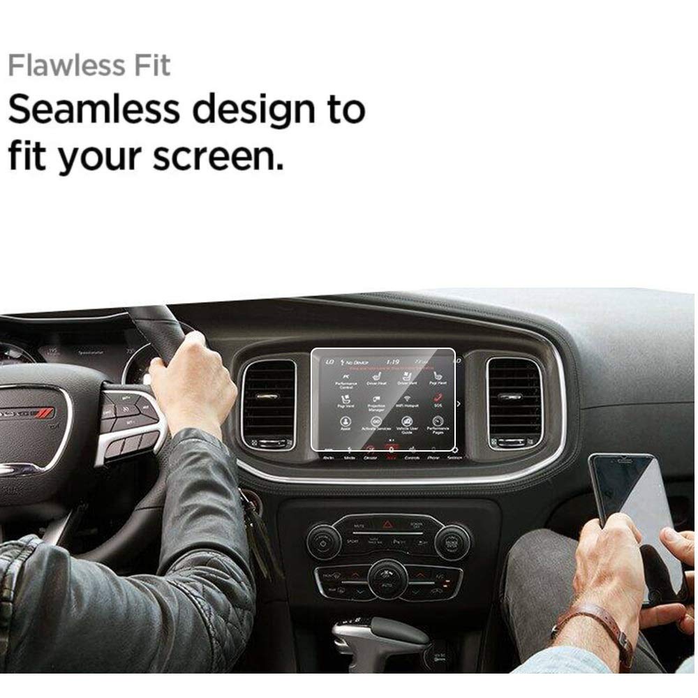 OYFA Tempered Glass Screen Protector Compatible with 2011-2020 Dodge Charger,Anti-Scratch,Shock-Resistant,HD Clear,Protecting Uconnect 8.4” Touch Screen.