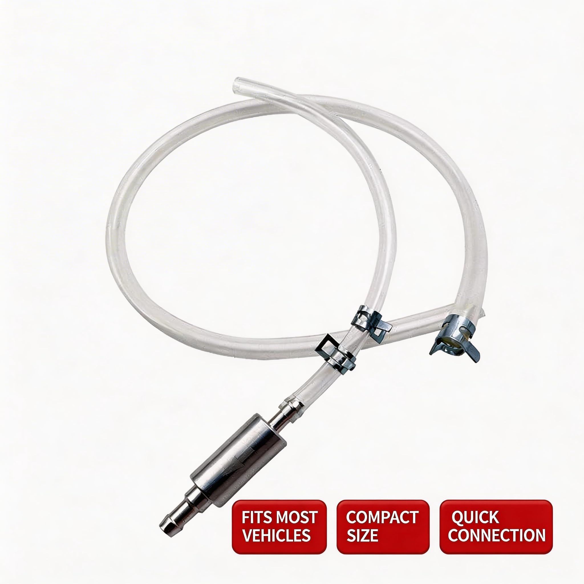 Kit Spurgo Freni Auto e Moto, Attrezzo per Sanguinamento Impianto Freno, Tubo in Silicone con Valvola Antiritorno e Tripla Tenuta, Universale per Auto Moto Bici Camper (2 Pezzi)