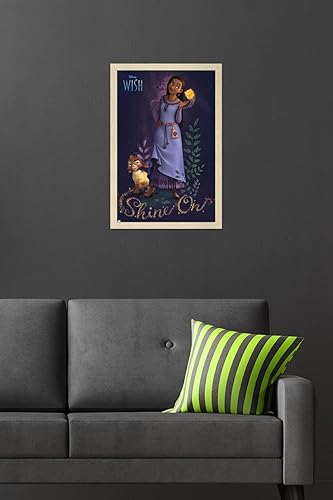 Miniatura 62 de Trends International Disney Wish Asha - Póster de pared, 22.4 pulgadas de largo x 14.7 pulgadas, versión enmarcada en blanco