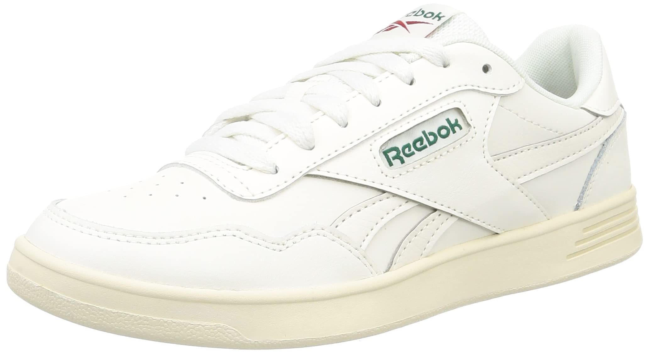 Reebok Unisex Court Advance Sneakers, Chalk Drkgrn Flasrd, 3.5 UK