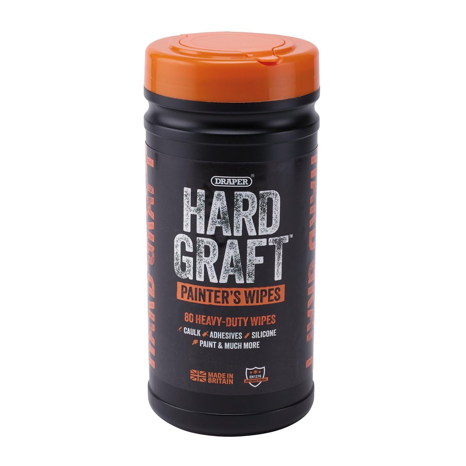 Lingettes multi-usages Draper Hard Graft 12436 pour désincruster la texture tuffée